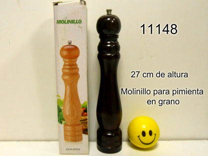 Imagen de PIMENTERO DE MADERA OSCURO 10" 12.24